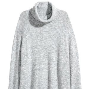 NWT H&M Grey Turtleneck sweater dress Size S